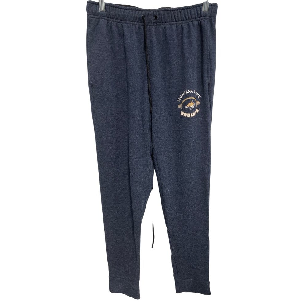BAW Montana State Bobcats Tri Blend Jogger Pants Adults S/M Navy Lounge College